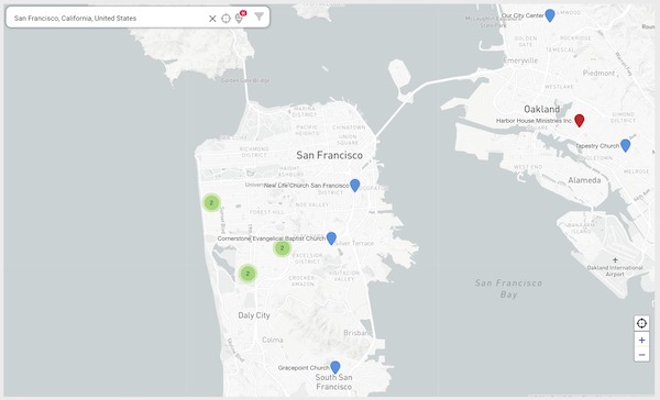 Local church groups in San Francisco area
