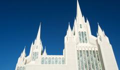 view of a Mormon church